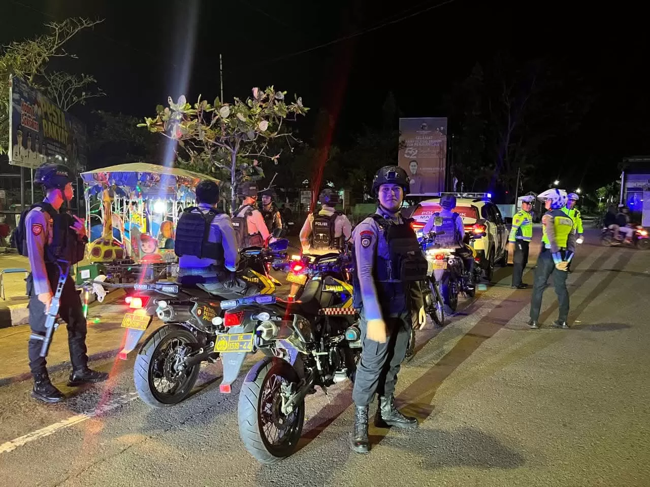 Patroli Besar Jepara Gebrak Premanisme Amankan Malam Jelang Pilkada
