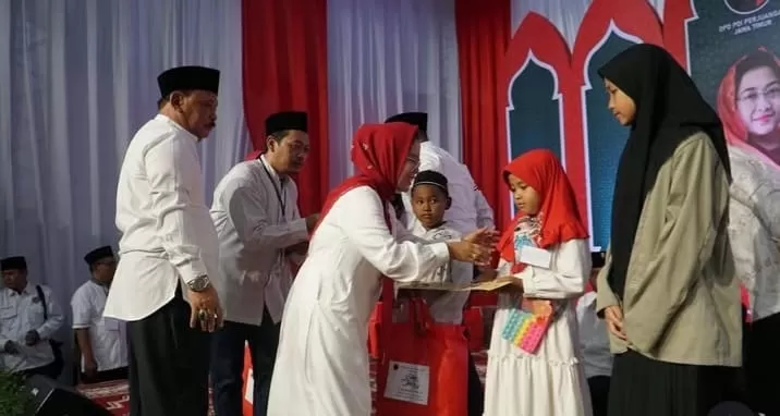 Nuzulul Quran Ratusan Anak Yatim Janda Tersentuh Ada Apa dengan PDI Perjuangan