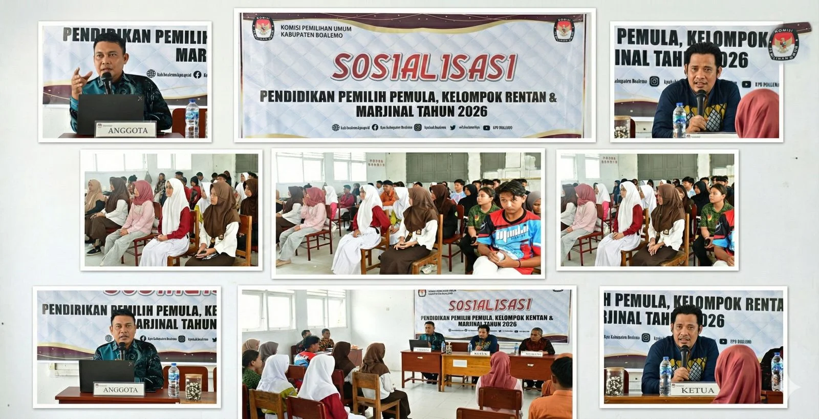 KPU Kabupaten Boalemo Gelar Sosialisasi Pendidikan Pemilih Pemula di SMAN 1 Mananggu