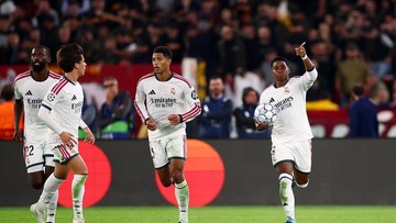 Real Madrid Raih Kemenangan di Kandang AS Roma di Liga Champions