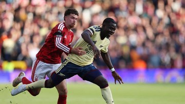 Babak I Nottingham Forest vs Arsenal Berakhir Imbang 0-0