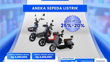 Promo Sepeda Listrik Hadir di Transmart Full Day Sale